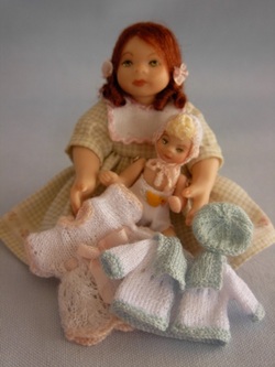 Miniature child doll